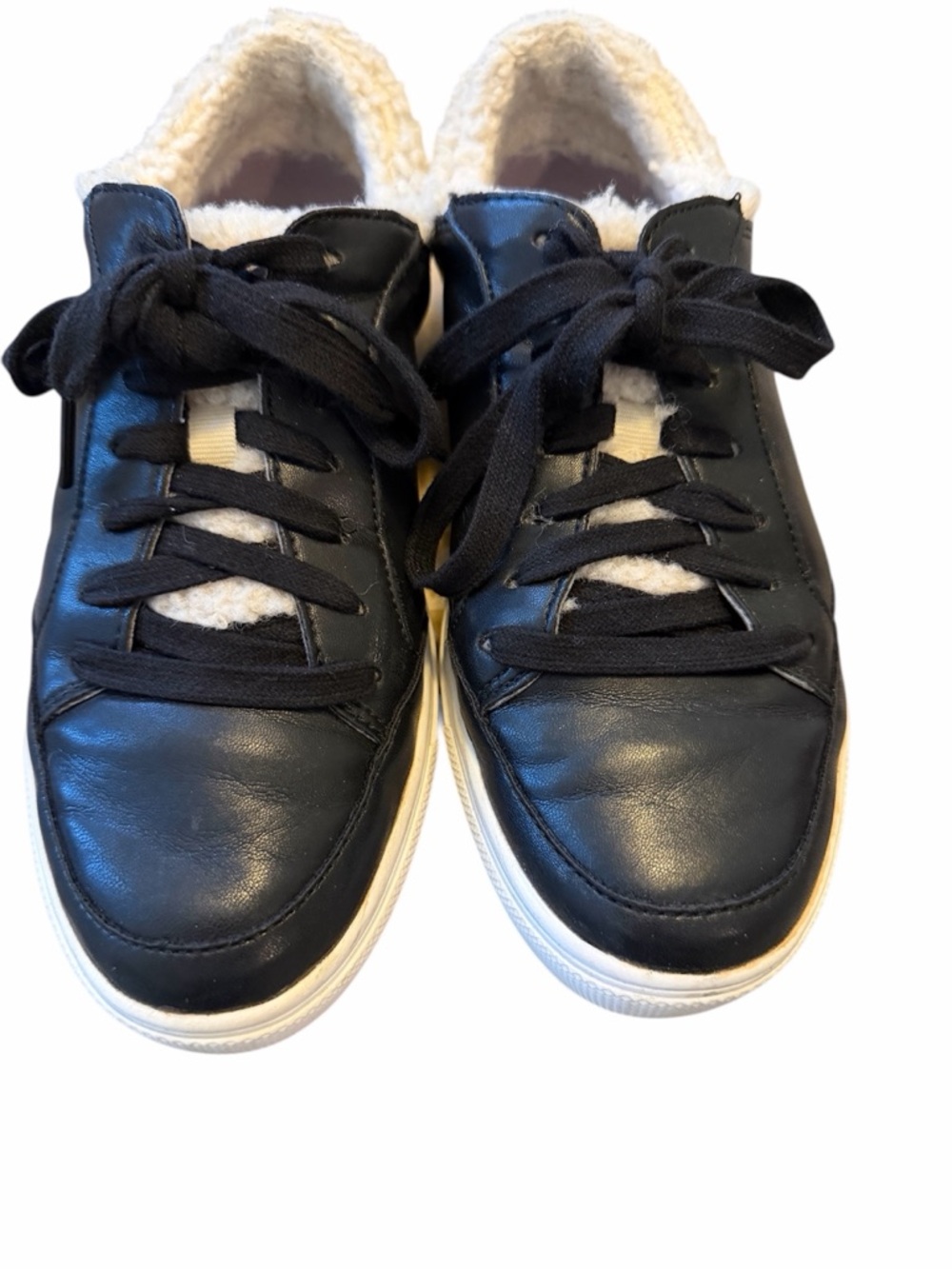 Dr Scholls Now Cozy sneaker black and cream size 7